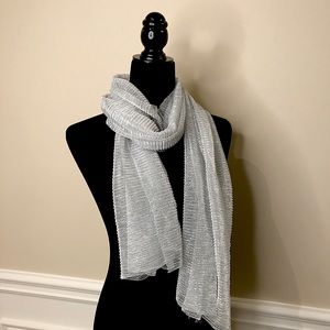 Sparkle/Glitter Party Grey Crinkle Scarf/Hijab